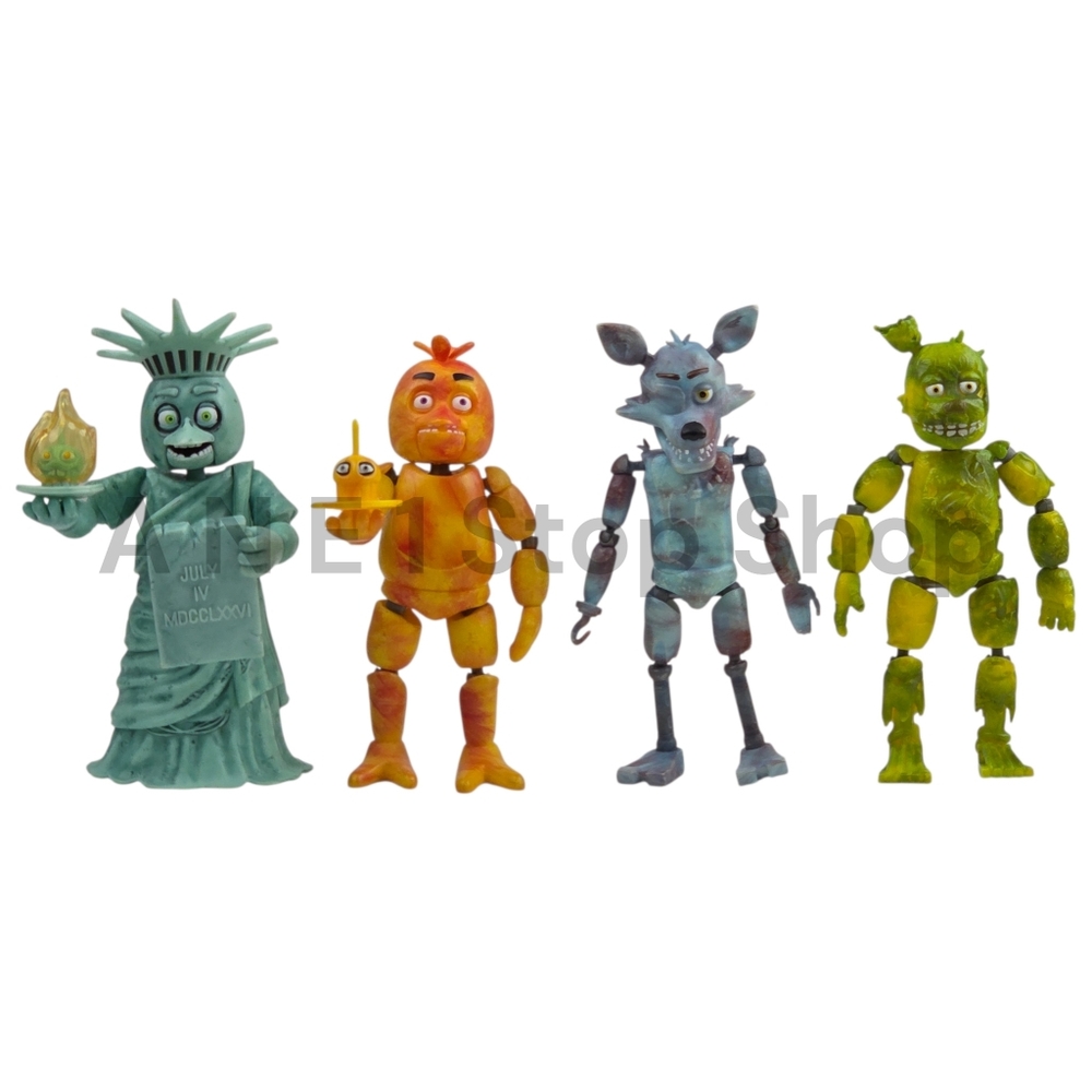 Funko Five Nights at Freddy's Figure Lot Liberty Chica, Tie Dye Foxy & More